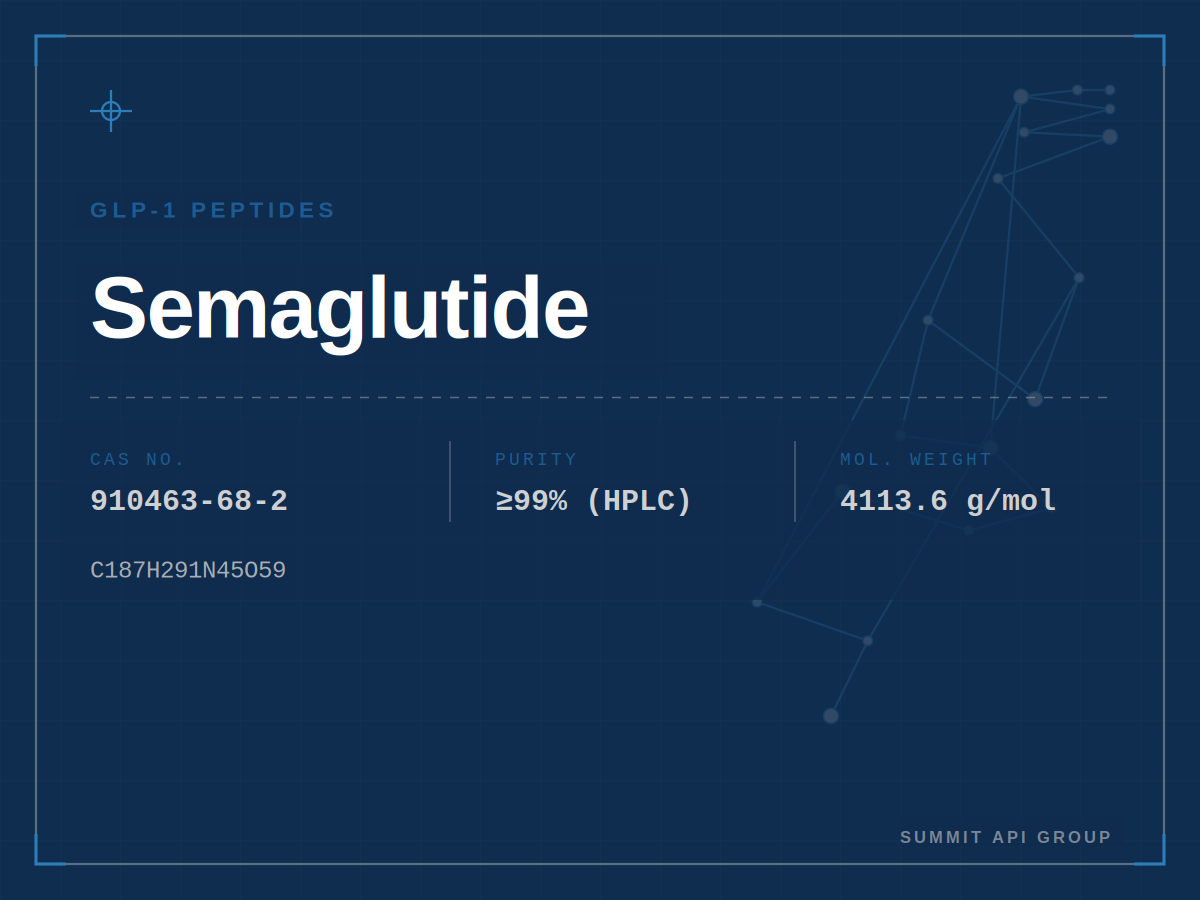 Semaglutide spec plate — CAS 910463-68-2 | Summit API Group