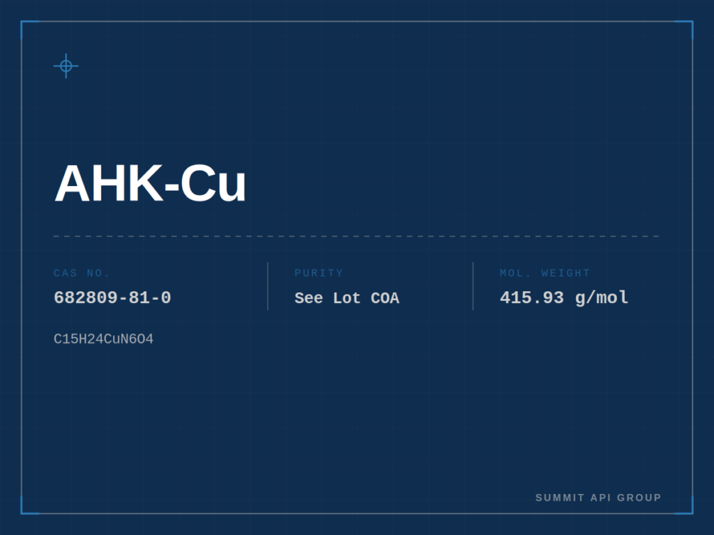 AHK-Cu spec plate — CAS 682809-81-0 | Summit API Group