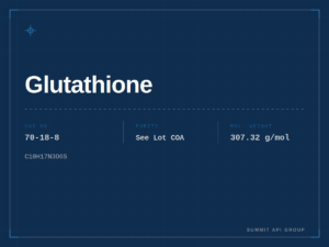 Glutathione spec plate — CAS 70-18-8 | Summit API Group