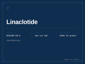 Linaclotide spec plate — CAS 851199-59-2 | Summit API Group