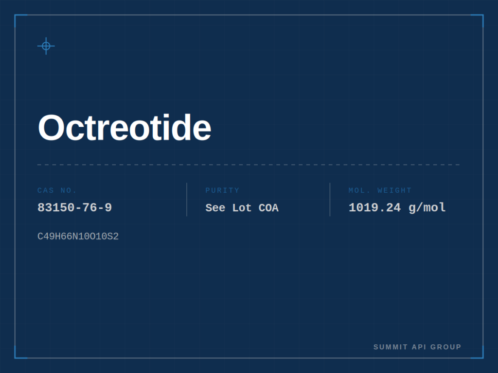 Octreotide spec plate — CAS 83150-76-9 | Summit API Group