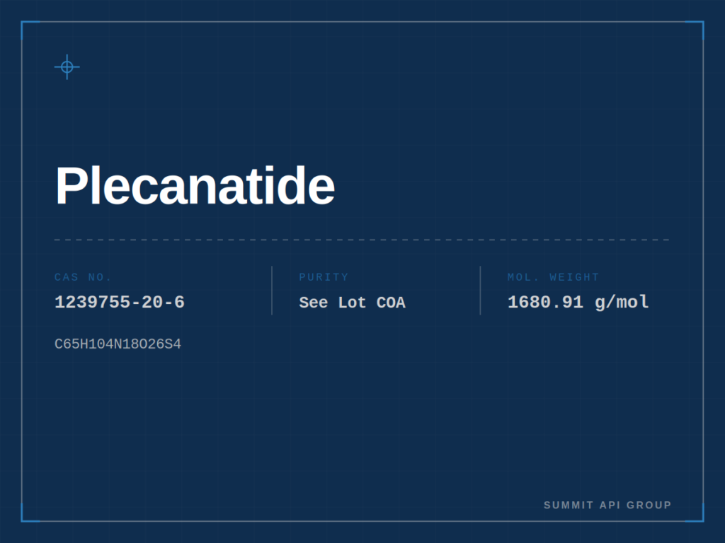 Plecanatide spec plate — CAS 1239755-20-6 | Summit API Group